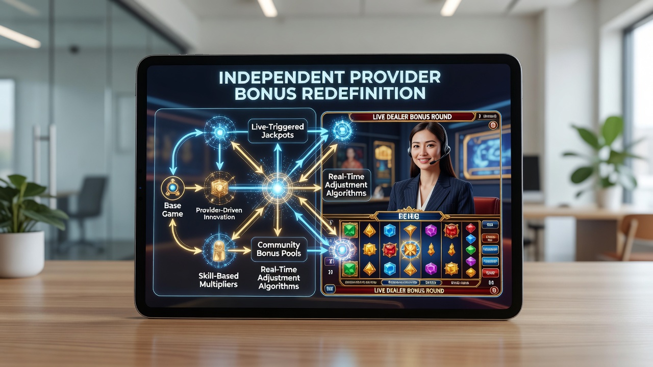 Grafisk fremstilling af bonusmekanismer der forbinder mobile slots med live dealer sessioner på tværs af platforme